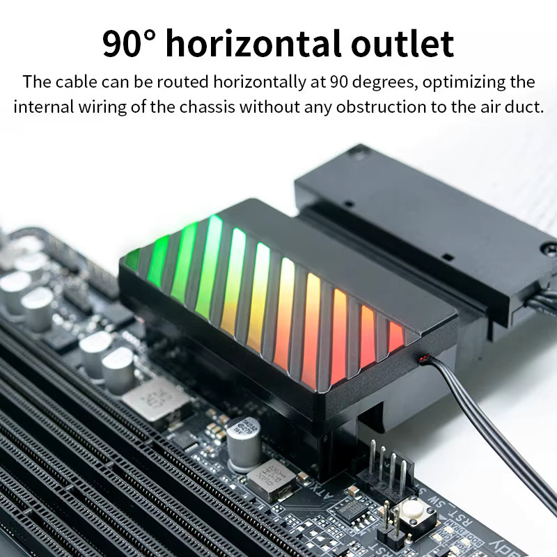 Teucer ATX 24 Pin 90 Grad Motherboard Netzteil ARGB Kabel Adapter für Desktop PC DIY Montage Zubehör - Bild 2