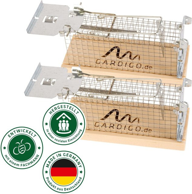 Gardigo Lebend-Mausefalle Käfig 2er Set Made in Germany - Bild 2