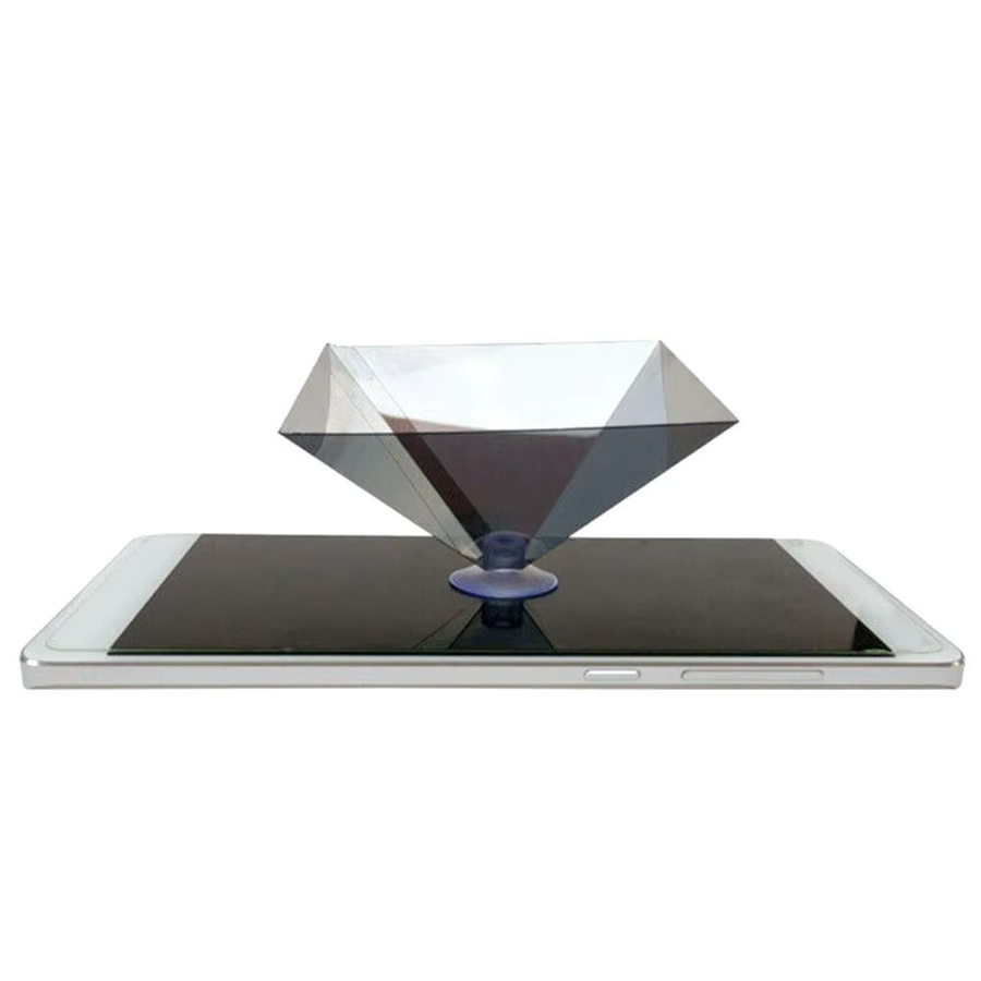DIY 3D Hologramm Projektor für Smartphones als wissenschaftliches Experiment für Kinder, transparent - Bild 4