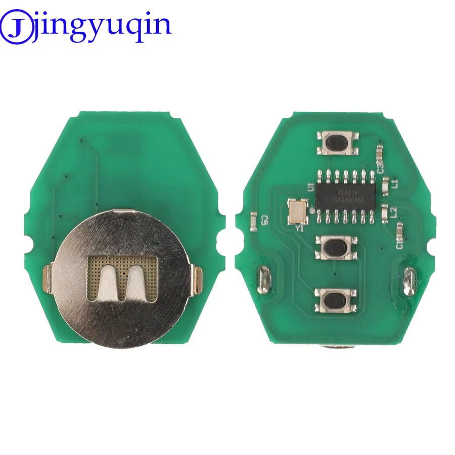 Jingyuqin Auto Fernbedienung Schlüssel für BMW Mini mit gerader Klinge und 3 Tasten, PCF7935 Chip, 315 MHz oder 433 MHz, Schwarz - Bild 4