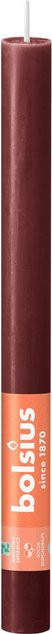 Bolsius Haushaltskerze Rustik Shine in Samtrot, Durchmesser: 23 mm, Höhe: 270 mm - Bild 1