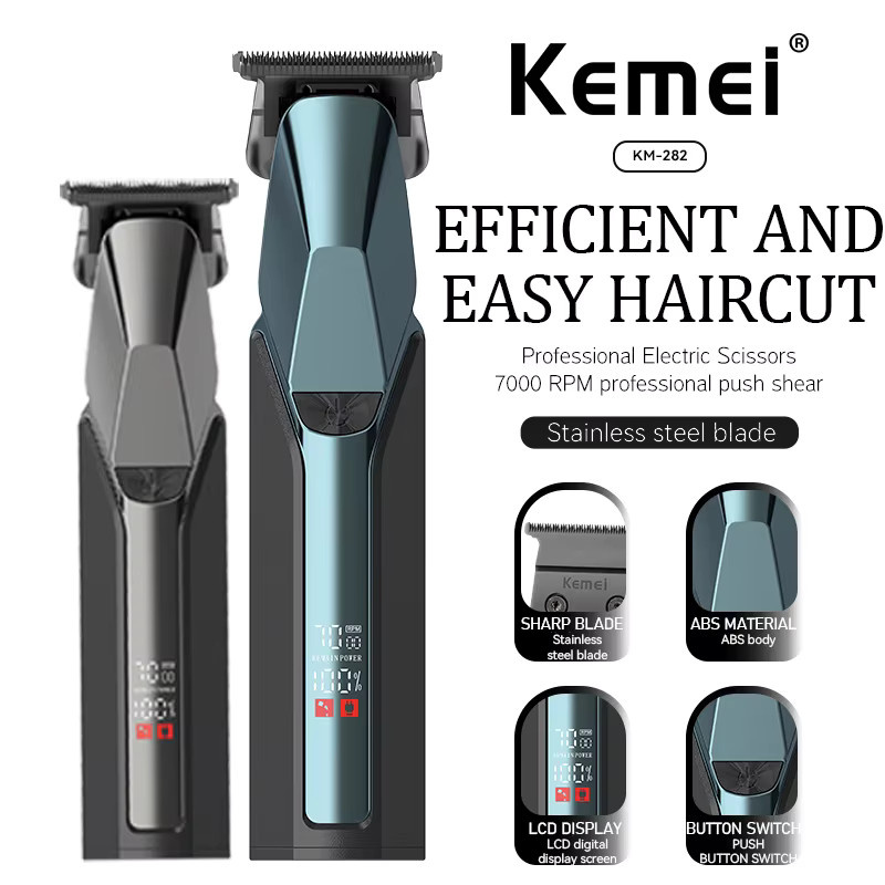 Kemei KM-282 Elektrische Haarschneidemaschine, Herren, Schwarz - Bild 4