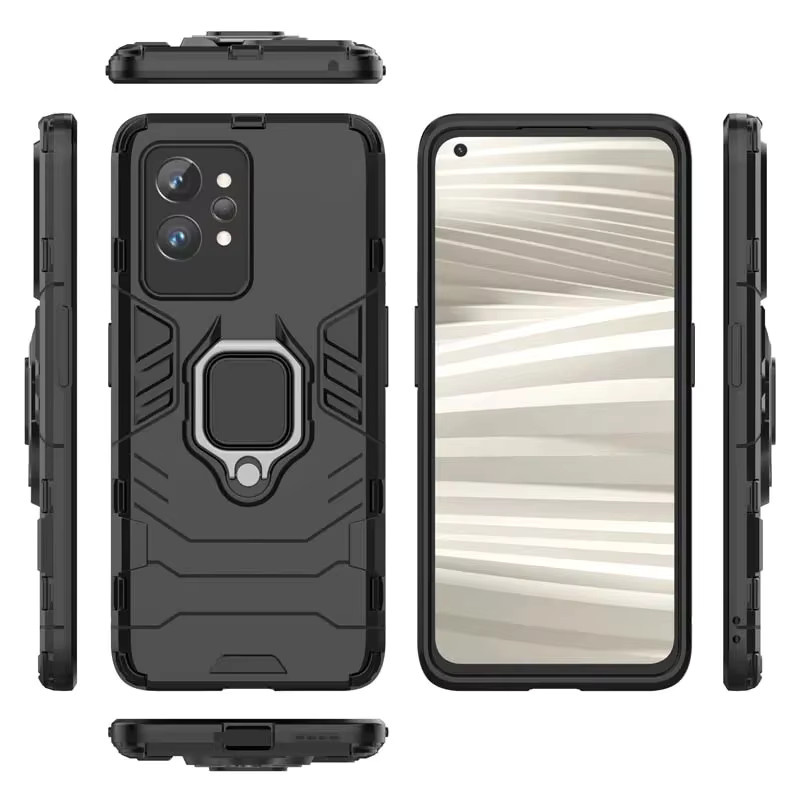 Stoßfeste Rüstung Schutzhülle für Realme GT Neo 3 Pro GT2 5G 6T C67 und OPPO A60 A18 A38 A57 A77 in Schwarz von Gusakov - Bild 4