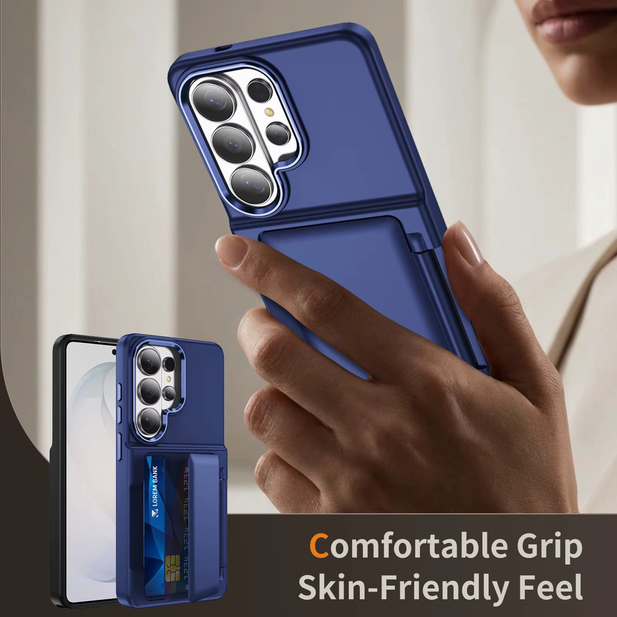 Stoßfeste Brieftaschen-Handyhülle mit Kartenfach für Samsung Galaxy S24 S25 S26 Ultra Plus in Grün oder Blau - Bild 5