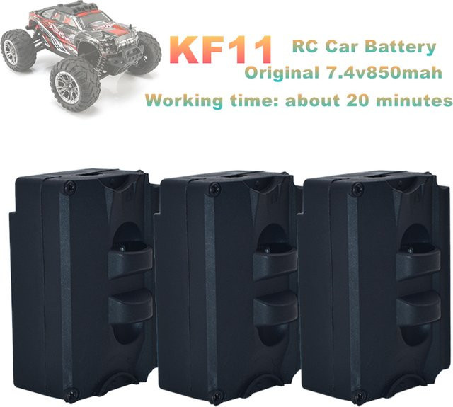 TERFPV Lithium-Batterie 7,4 V 850 mAh in Schwarz für KF11 4WD RC Fernbedienung Fahrzeug und Racing Auto - Bild 1