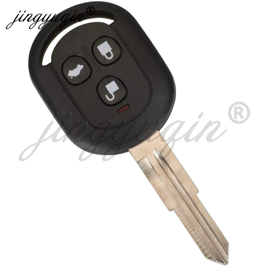 Jingyuqin Auto-Fernbedienungsschlüssel für Chevrolet Aveo Optra Daewoo Nubira, Farbe: Schwarz, 433,92 MHz ASK 4D60 Chip - Bild 3