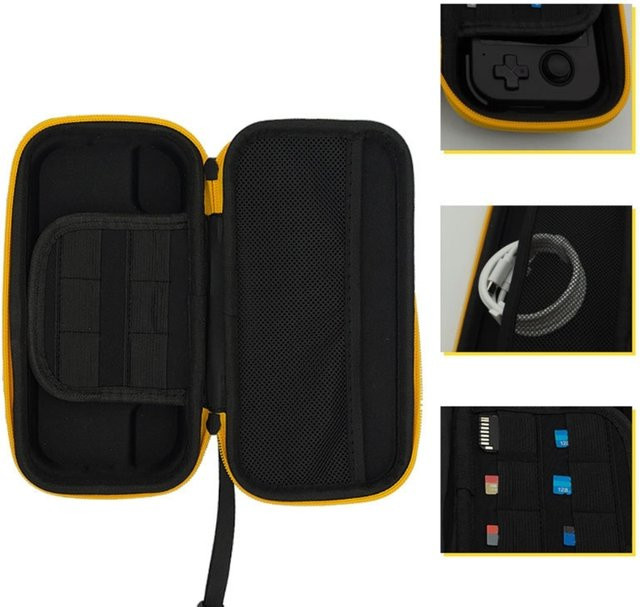 EVA-Schutzhülle für Retroid Pocket 5, kratzfeste Reise-Tragetasche mit Netztasche in Schwarz - Bild 1
