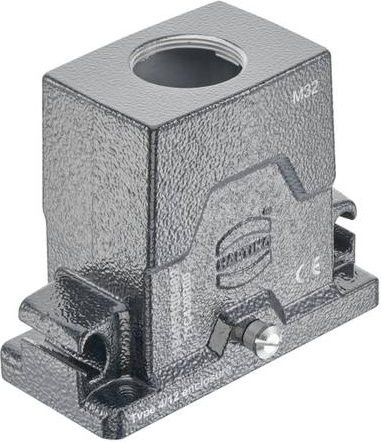 HARTING Tüllengehäuse aus Aluminium in Grau, Artikelnummer 19 40 510 0482 - Bild 1
