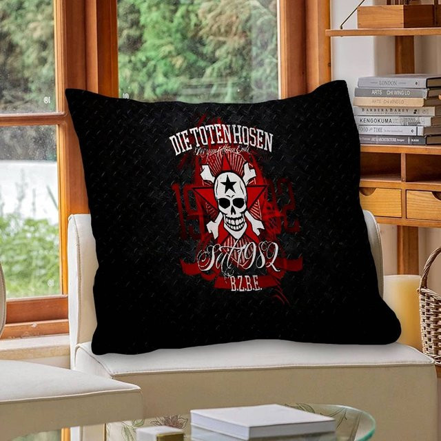 Kissenbezug Die Toten Hosen Band Design, Schwarz, B/H: 30,48 x 30,48 cm - Bild 1