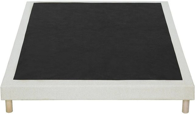 YSMÉE Bettgestell Kozani mit Lattenrost in Beige, B/T/H: 190 x 140 x 230 cm - Bild 1