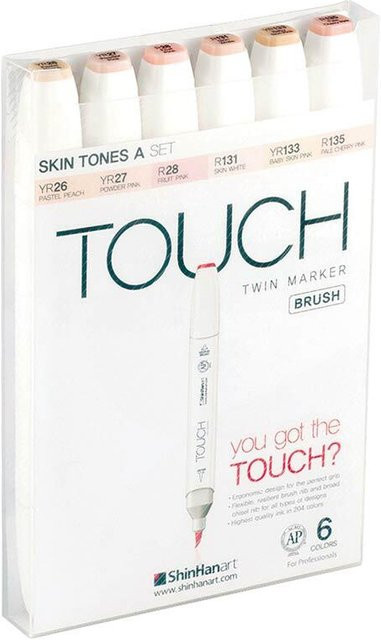 ShinHan TOUCH Twin Brush Marker Skin Tones Hauttöne Multicolour für Professionals - Bild 1