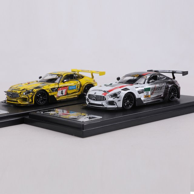 RM MODEL AMG GTS Nürburgring DTM Rennlivery, Automodell, 1:64, Metall - Bild 1
