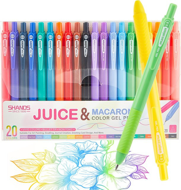 Kolorowys Gel-Tintenstifte Multicolor mit 0,5 mm extra feiner Spitze für Journaling und Notizen - Bild 1