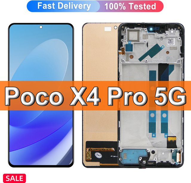 Xiaomi POCO X4 Pro 5G LCD Display mit Touchscreen Digitizer Montage Ersatz in Schwarz - Bild 1