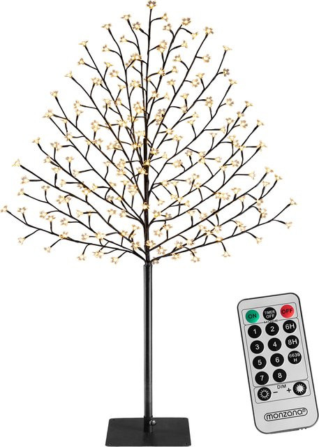 Monzana LED Kirschblütenbaum Warmweiß mit Fernbedienung für Indoor und Outdoor, Höhe: 180 cm - Bild 1
