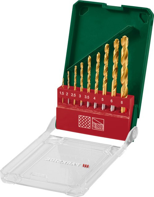 Parkside HSS-Multifunktionsbohrer-Set mit Carbide-Spitze, 9-teilig - Bild 1