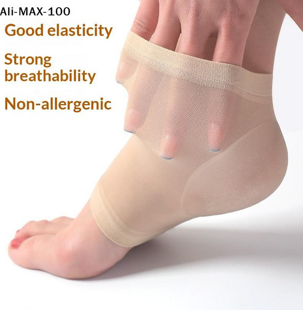 AyS Silikon-Fersenschutz-Set, feuchtigkeitsspendende Socken, Unisex - Bild 1