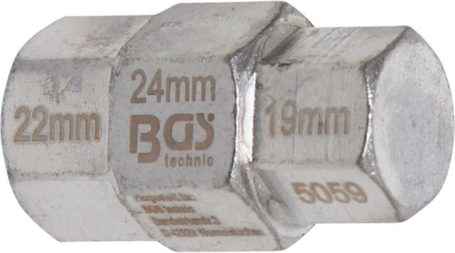 BGS Motorrad Spezial-Einsatz Set in Silber mit den Größen 19 mm, 22 mm und 24 mm - Bild 2