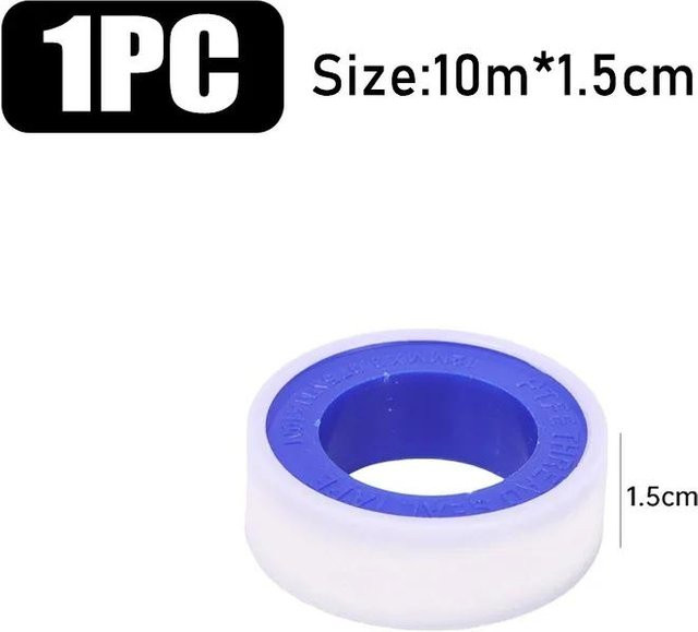 Binchi Outdoor Equipment PTFE Gewindedichtband Weiß für Sanitärarmaturen und Wasserrohrabdichtungen 50 Stück - Bild 1