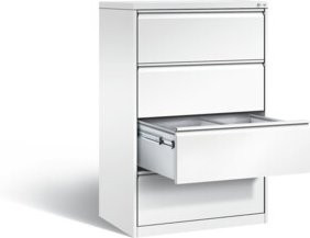 C+P Hängeregistraturschrank Acurado in Verkehrsweiß, H x B x T: 135,7 x 78,7 x 59,0 cm - Bild 1