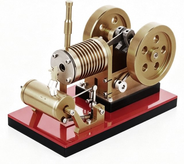 goni Stirling-Motormodell, Vollmetall, mit Feuerabsorption, DIY-Set - Bild 1