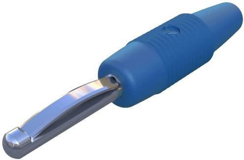 Hirschmann Test & Measurement 20 Bananenstecker gerade Blau mit 4mm Stift-Durchmesser - Bild 1