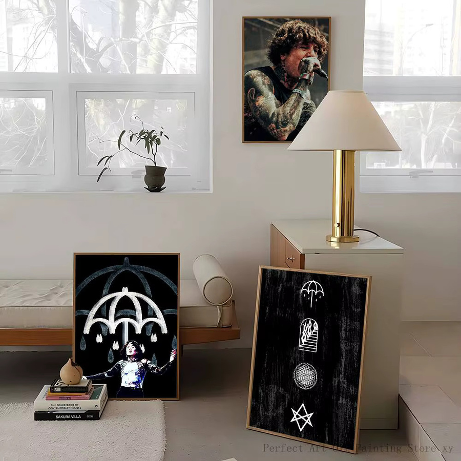 Wasserfester Wandaufkleber Bring Me The Horizon Rock Band Poster in Multicolour für deine Wohnzimmer und Schlafzimmer Dekoration - Bild 4
