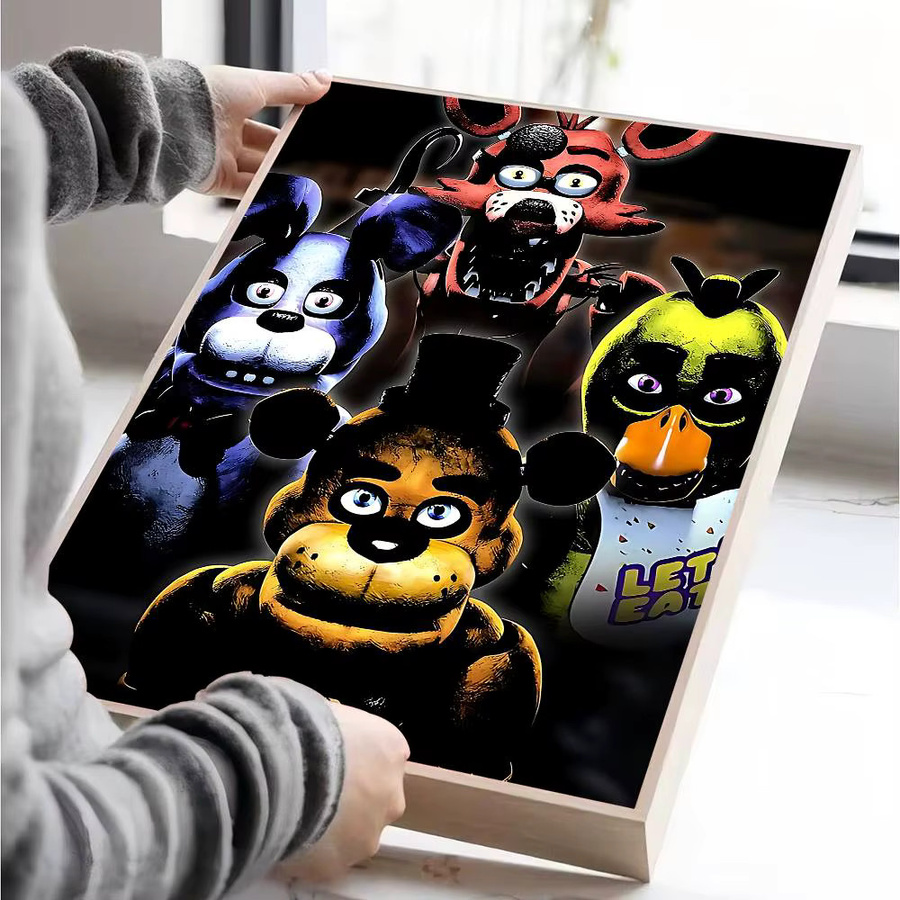 Potdemiel FNAF Film DIY Sticky Poster Wasserdichte Papier Aufkleber Multicolor - Bild 5
