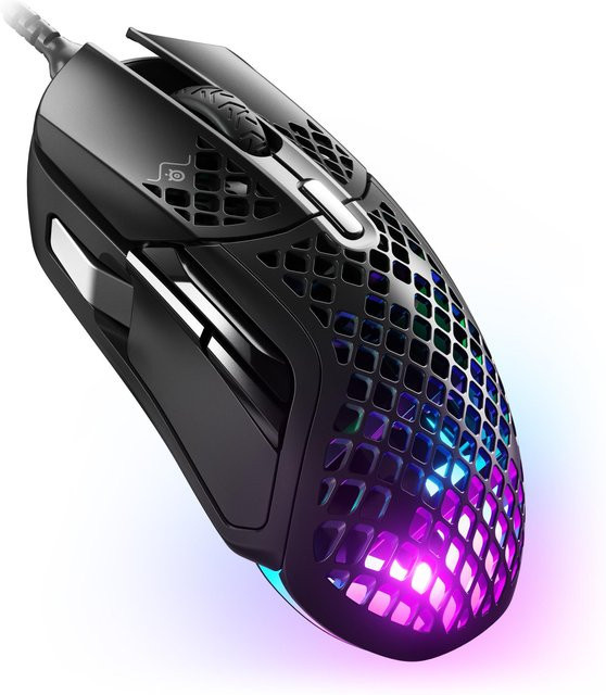 SteelSeries Aerox 5 Gaming-Maus Schwarz mit 18000 DPI und 9 Tasten - Bild 3