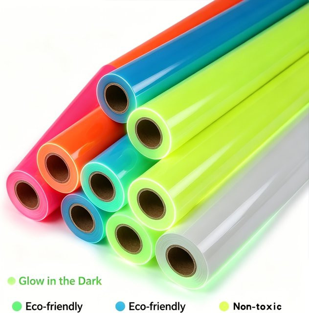 Grüne Transferfolie für Textildruck, PU-Elastik-Vinyl für T-Shirts, Breite: 30,48 cm, Länge: 121,92 cm - Bild 1