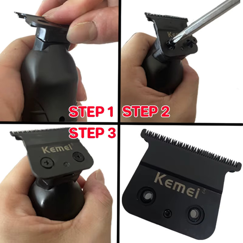 Kemei Ersatzklingenkopf für Haarschneidemaschine KM-2299 - Bild 5