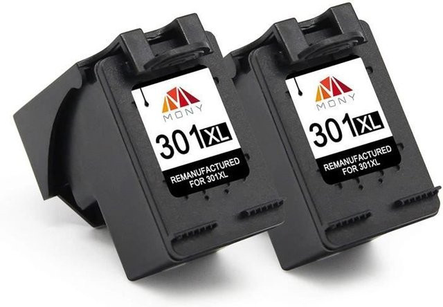 Money Tek Aufbereitete Tintenpatronen Ersatz für HP 301 XL und HP 333 in Schwarz für HP Envy, HP Deskjet und HP Officejet - Bild 1
