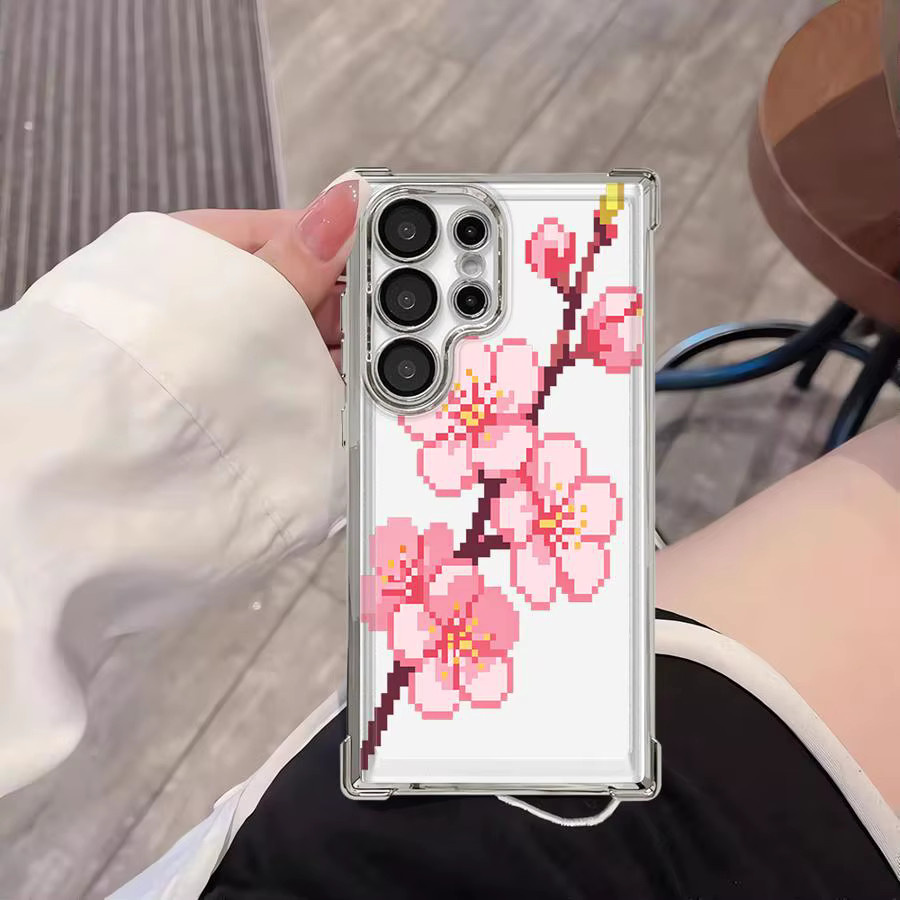 Cartoon-Kirschblüten Handyhülle für Samsung Galaxy S26 Ultra S25 S24 S23 S22 S21 Plus S20 FE in Multicolour - Bild 4