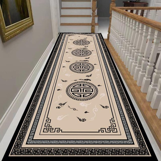 Moderner Teppichläufer Super Six in Beige mit geometrischem Design, waschbar, B/T: 80 x 200 cm - Bild 1