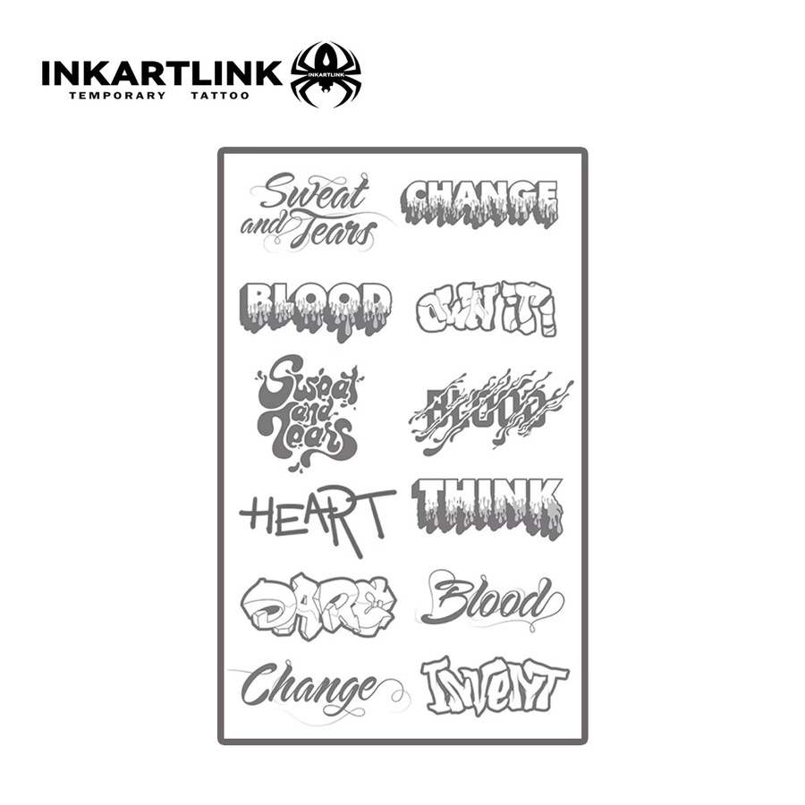 INKARTLINK Fried Street Temporärer Tattoo-Aufkleber, Unisex - Bild 3