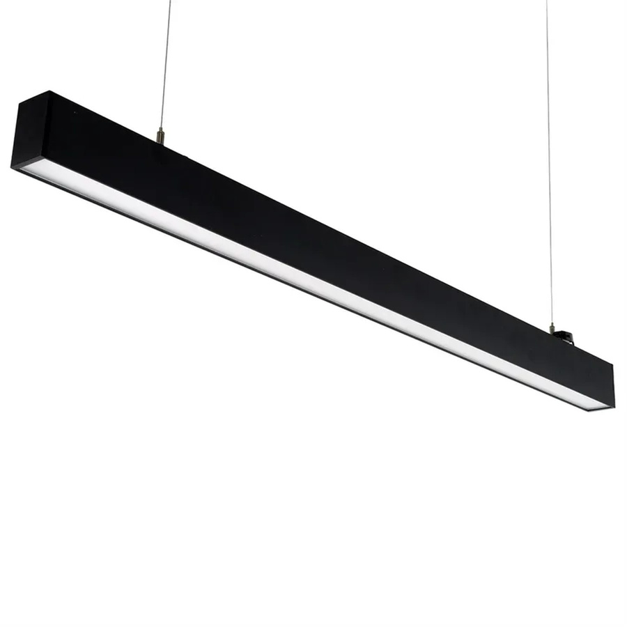 LUXULA LED Büroleuchte 6er-Set Schwarz, Pendelleuchte mit Up-Down Licht, 30W, 3600lm, CCT, für Office und Wohnbereiche - Bild 2
