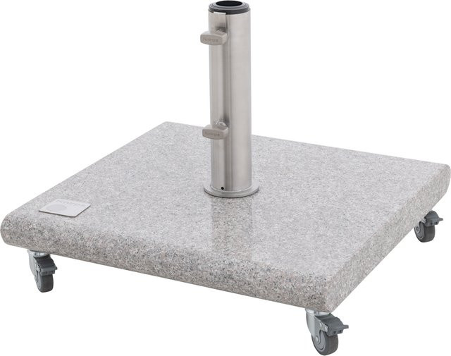 Knirps Granitsockel mit Rollen für Sonnenschirme in Grau, B/T/H: 48 x 48 x 6,5 cm - Bild 1