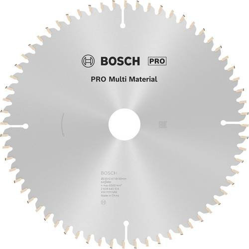 Bosch Multi Material Kreissägeblatt PRO mit Hartmetall, Durchmesser: 235 mm, Bohrung: 30/25 mm, Dicke: 2,4 mm, 64 Zähne - Bild 1