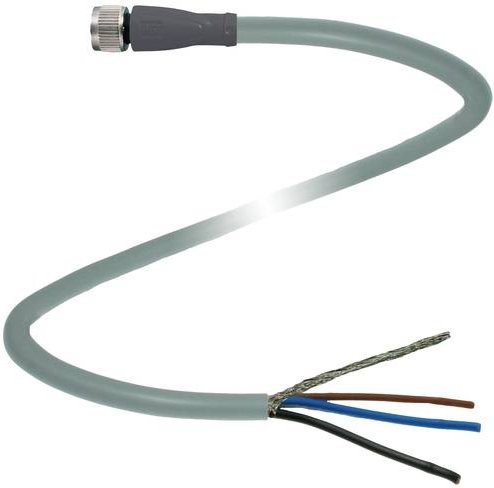 Pepperl+Fuchs Sensor-Aktor-Steckverbinder 244380 konfektioniert, 3-polig, grau, 10m Länge - Bild 1