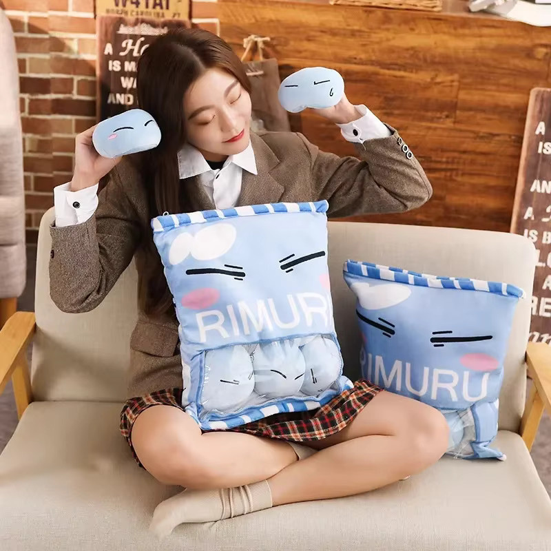 bilibili Rimuru Sturm, Plüsch Kissen, That Time I Got Reincarnated as a Slime, Blau - Bild 3
