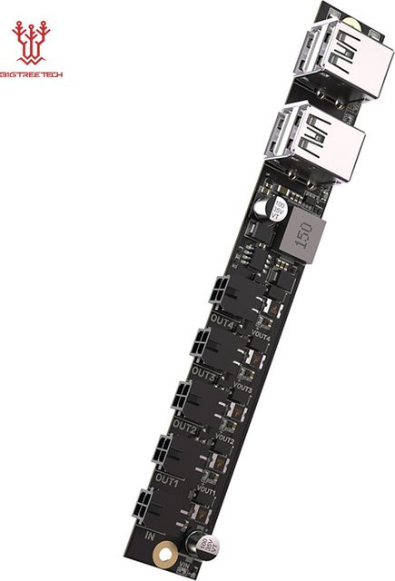 BIGTREETECH Panda Branch Power Expansion Board in Schwarz mit USB-A und USB-C Anschlüssen für BambuLab X1, P1, A1 und Bambu AMS Panda Touch - Bild 1
