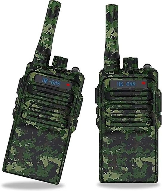 2er-Pack Kinder-Walkie-Talkies, Zwei-Wege-Funkgerät, camouflage, 3-12 Jahre - Bild 1
