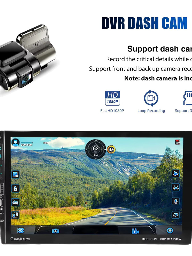 ESSGOO Android 15 Autoradio für VW T5 Multivan 2010-2015 mit 9 Zoll Display, 4+64 GB, Bluetooth, Wireless CarPlay, Android Auto, GPS, WiFi und USB Type-C in Schwarz - Bild 7