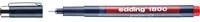 Edding Fineliner 1800 Profipen mit 0,25 mm Spitze in Rot und Blau - Bild 2