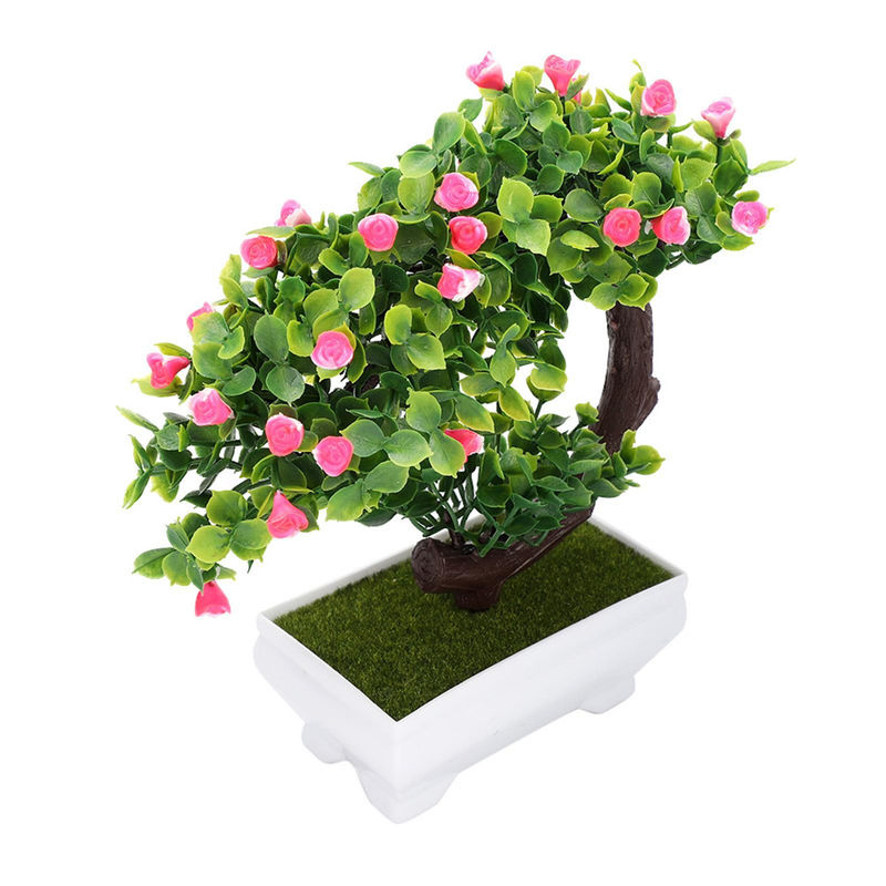Künstlicher Bonsai von TOMTOP JMS als Topfpflanze zur Dekoration für dein Zuhause oder Büro in Mehrfarbig (Lila, Gelb, Rosa, Grün) - Bild 7