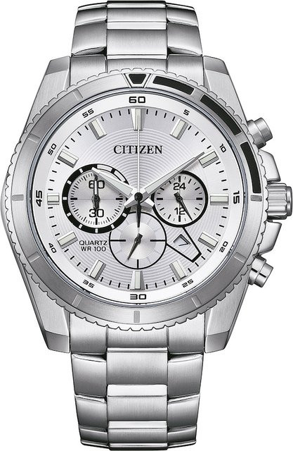 Citizen Chronograph, Quarz, Edelstahl, 44 mm, Herren - Bild 1