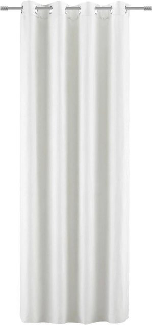 Mömax Fertigvorhang Velours in Sand mit Ösen, blickdicht, Breite: 140 cm, Höhe: 245 cm - Bild 1