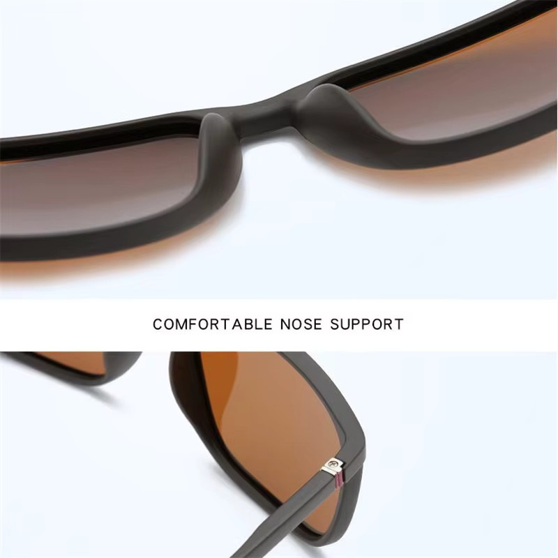 GSBJXZ Sportsonnenbrille, Quadratisch, TR90, Vollrand, Männer, polarisiert - Bild 2