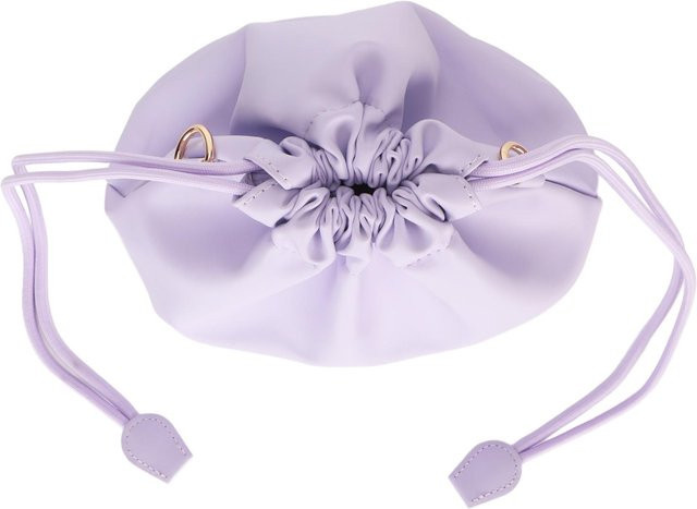 Koogeelife Kameratasche aus wasserdichtem PU Leder mit Kordelzug und Schultergurt in Violett - Bild 1