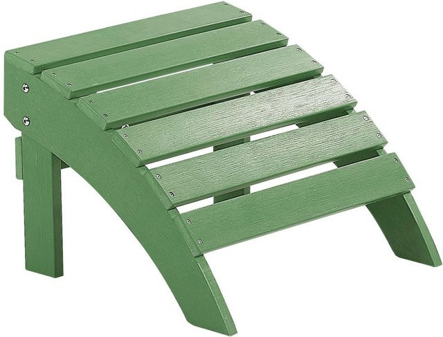 Beliani Fußhocker Retro Grün B/T/H: 43 x 50 x 34 cm - Bild 1